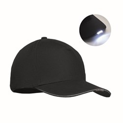 Zobrazit detaily pro Čierna 5-dielna basebal.čiapka 220g s LED svetlom Obrázky: Čierna 5-dielna basebal.čiapka 220g s LED svetlom