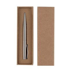 Zobrazit detaily pro Strieborné kovové pero v kartónovej krabičke Obrázky: Strieborné kovové pero v kartónovej krabičke
