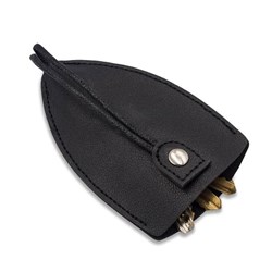 Zobrazit detaily pro Čierne puzdro na kľúče/ kľúčenka z umelej kože Obrázky: Čierne puzdro na kľúče/ kľúčenka z umelej kože