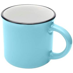 Zobrazit detaily pro Retro keramický hrnček 240 ml v krabičke,sv. modrá Obrázky: Retro keramický hrnček 240 ml v krabičke,sv. modrá