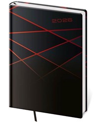 Zobrazit detaily pro COLOR 2026, denný diár A5 čierno-červený Obrázky: COLOR 2026, denný diár A5 čierno-červený