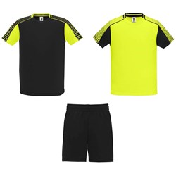 Zobrazit detaily pro Sport. sada 2 dresov+šortiek,fluor.žlto-čierna L Obrázky: Sport. sada 2 dresov+šortiek,fluor.žlto-čierna L