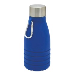 Zobrazit detaily pro Modrá skladacia silik.fľaša s karabínou, 550ml Obrázky: Modrá skladacia silik.fľaša s karabínou, 550ml