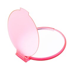 Zobrazit detaily pro Guľaté vrec. zrkadielko z rec. plastu, tran.ružové Obrázky: Guľaté vrec. zrkadielko z rec. plastu, tran.ružové