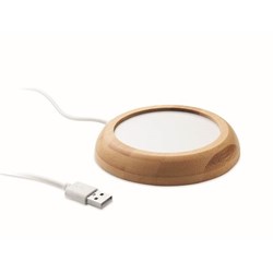 Zobrazit detaily pro USB ohrievač na hrnčeky s bambus. okrajom Obrázky: USB ohrievač na hrnčeky s bambus. okrajom