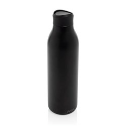 Zobrazit detaily pro Čierna fľaša na vodu 600ml, recyklovaná nerez oceľ Obrázky: Čierna fľaša na vodu 600ml, recyklovaná nerez oceľ