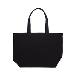 Zobrazit detaily pro Čierna nákupná/plážová taška z polybavlny 340g Obrázky: Čierna nákupná/plážová taška z polybavlny 340g